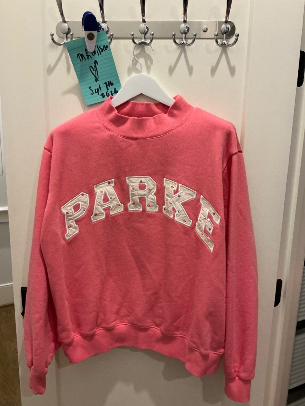 PARKE MAGGIE AND EMMA BLOOM + SUNSET FLORAL SWEATSHIRT - L/XL - NWT - Picture 4 of 6